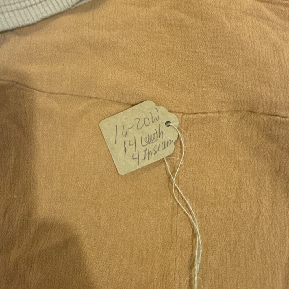 Easel Rust Orange Color Block Flower Patch Sweats… - image 5